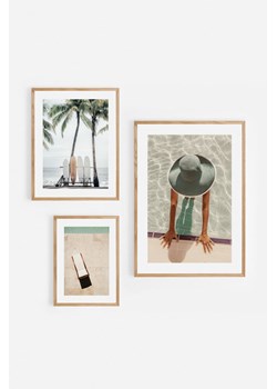 H & M - Beach Holiday Poster Set - Zielony ze sklepu H&M w kategorii Plakaty - zdjęcie 169908527