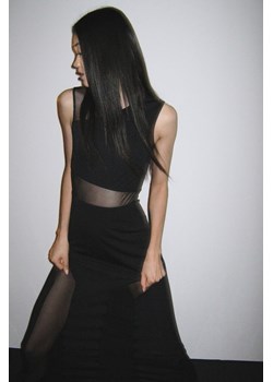 H & M - Sukienka bodycon z siateczkowym detalem - Czarny ze sklepu H&M w kategorii Sukienki - zdjęcie 169908706
