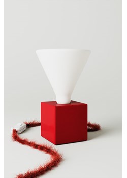H & M - Lampa Stołowa Cubetto Passion Z Żarówką - Czerwony ze sklepu H&M w kategorii Lampy stołowe - zdjęcie 169908727