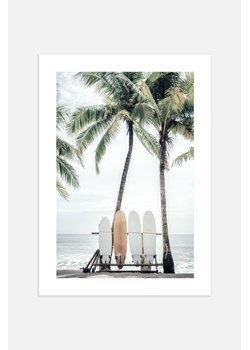 H & M - Beach Surfboards Plakat - Niebieski ze sklepu H&M w kategorii Dekoracje ścienne - zdjęcie 169908735