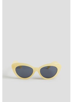 H & M - Okulary przeciwsłoneczne typu „kocie oczy" - Żółty ze sklepu H&M w kategorii Okulary przeciwsłoneczne dziecięce - zdjęcie 169908748