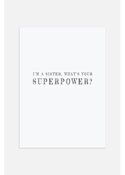 H & M - Sister Superpower Plakat - Czarny ze sklepu H&M w kategorii Plakaty - zdjęcie 169908847