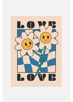 H & M - Flower Love Plakat - Pomarańczowy ze sklepu H&M w kategorii Plakaty - zdjęcie 169908977