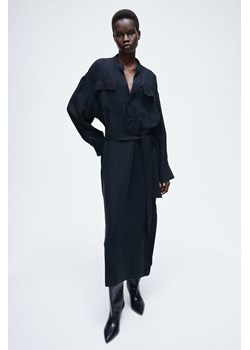 H & M - Sukienka utility z domieszką modalu - Czarny ze sklepu H&M w kategorii Sukienki - zdjęcie 169909085
