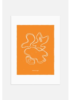 H & M - Abstract Eggs Plakat - Pomarańczowy ze sklepu H&M w kategorii Dekoracje ścienne - zdjęcie 169909126
