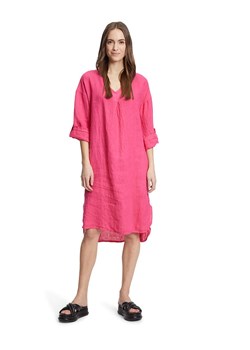 CARTOON Lniana sukienka w kolorze różowym ze sklepu Limango Polska w kategorii Sukienki - zdjęcie 169910375
