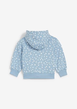 Bluza rozpinana niemowlęca z kapturem, bawełna organiczna ze sklepu bonprix w kategorii Bluzy i swetry - zdjęcie 169934648