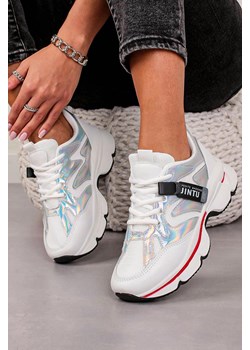 Białe buty sportowe sneakersy sznurowane Casu 20G18/S ze sklepu Casu.pl w kategorii Klapki damskie - zdjęcie 169939765