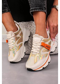 Białe buty sportowe sneakersy sznurowane Casu 20G18/G ze sklepu Casu.pl w kategorii Buty sportowe damskie - zdjęcie 169944598