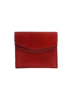 Barberini's - portfel ze skóry naturalnej - Czerwony ze sklepu butyolivier w kategorii Portfele damskie - zdjęcie 169951269