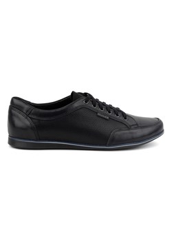 Buty męskie skórzane casual 410KNT czarne ze sklepu butyolivier w kategorii Półbuty męskie - zdjęcie 169951989