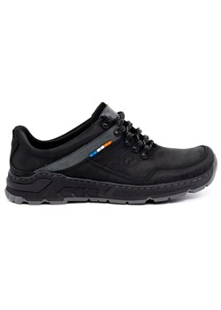 Męskie buty trekkingowe skórzane 292GT czarne ze sklepu butyolivier w kategorii Buty trekkingowe męskie - zdjęcie 169952056