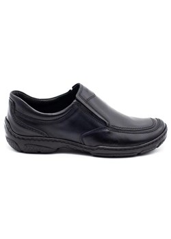 Buty wsuwane męskie skórzane 213 czarne ze sklepu butyolivier w kategorii Mokasyny męskie - zdjęcie 169952378