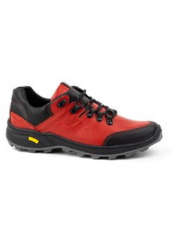 Buty męskie trekkingowe skórzane 515 czerwone ze sklepu butyolivier w kategorii Buty trekkingowe męskie - zdjęcie 169955238
