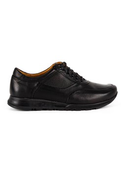 Buty męskie skórzane casual 902KNT czarny lico z czarnym ze sklepu butyolivier w kategorii Półbuty męskie - zdjęcie 169956025