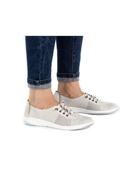 Półbuty damskie sneakersy skórzane 0625W białe ze sklepu butyolivier w kategorii Półbuty damskie - zdjęcie 169956938