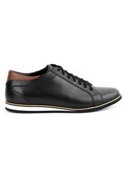 Buty męskie skórzane 7008KB czarne ze sklepu butyolivier w kategorii Półbuty męskie - zdjęcie 169957806