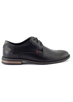 Eleganckie buty męskie skórzane 859 czarne ze sklepu butyolivier w kategorii Półbuty męskie - zdjęcie 169958155