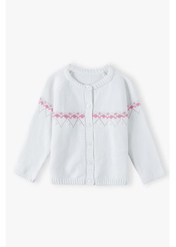 Sweter dziewczęcy we wzorki ze sklepu 5.10.15 w kategorii Swetry dziewczęce - zdjęcie 169960456