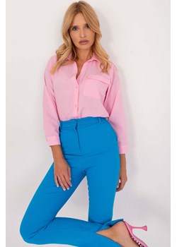 Różowa klasyczna koszula damska z kieszonką ze sklepu 5.10.15 w kategorii Koszule damskie - zdjęcie 169960469