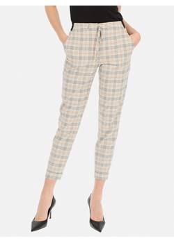 Spodnie damskie w kratę z gumką w pasie L'AF Liberty ze sklepu Eye For Fashion w kategorii Spodnie damskie - zdjęcie 169961358