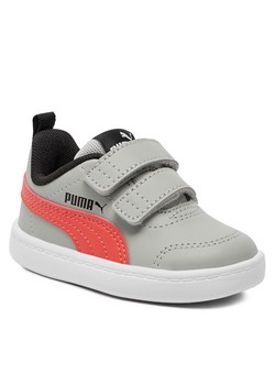 Sneakersy Puma Courtflex V2 V Inf 371544-32 Cool Light Gray/Active Red ze sklepu eobuwie.pl w kategorii Trampki dziecięce - zdjęcie 169963579