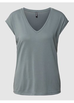 T-shirt z dekoltem w serek model ‘KAMALA’ ze sklepu Peek&Cloppenburg  w kategorii Bluzki damskie - zdjęcie 169963857
