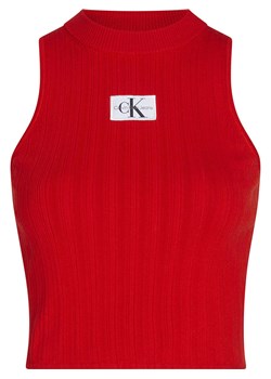 Calvin Klein Top w kolorze czerwonym ze sklepu Limango Polska w kategorii Bluzki damskie - zdjęcie 169965359