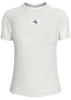 Calvin Klein Koszulka w kolorze białym ze sklepu Limango Polska w kategorii Bluzki damskie - zdjęcie 169965377