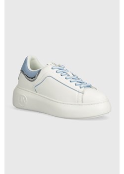 Armani Exchange sneakersy kolor beżowy XDX108 XV788 T781 ze sklepu ANSWEAR.com w kategorii Buty sportowe damskie - zdjęcie 169967109