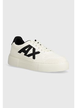 Armani Exchange sneakersy kolor beżowy XDX147 XV830 T052 ze sklepu ANSWEAR.com w kategorii Trampki damskie - zdjęcie 169967119