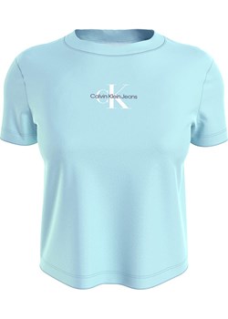 Calvin Klein Koszulka w kolorze błękitnym ze sklepu Limango Polska w kategorii Bluzki damskie - zdjęcie 169972725