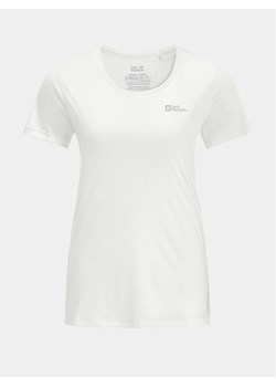 Jack Wolfskin Koszulka techniczna Tech 1807122 Biały Regular Fit ze sklepu MODIVO w kategorii Bluzki damskie - zdjęcie 169973288
