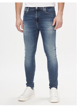 Calvin Klein Jeans Jeansy Super J30J324185 Granatowy Skinny Fit ze sklepu MODIVO w kategorii Jeansy męskie - zdjęcie 169973655