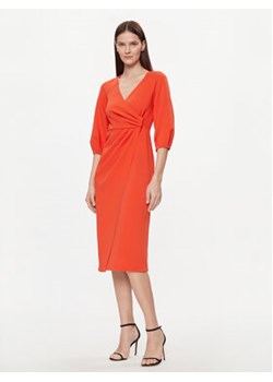 Nissa Sukienka koktajlowa RZ14824 Pomarańczowy Regular Fit ze sklepu MODIVO w kategorii Sukienki - zdjęcie 169973657