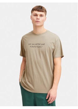 Solid T-Shirt Inam 21108141 Beżowy Regular Fit ze sklepu MODIVO w kategorii T-shirty męskie - zdjęcie 169973668