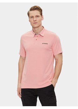 Columbia Polo Nelson Point 1772721 Czerwony Regular Fit ze sklepu MODIVO w kategorii T-shirty męskie - zdjęcie 169974007