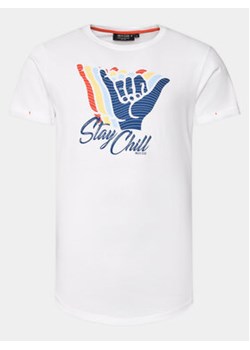 INDICODE T-Shirt Chill 40-934 Biały Regular Fit ze sklepu MODIVO w kategorii T-shirty męskie - zdjęcie 169974547