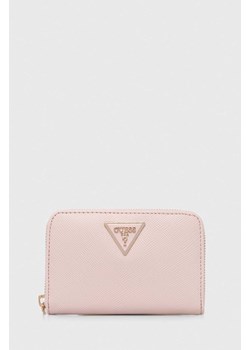 Guess portfel LAUREL damski kolor różowy SWZG85 00400 ze sklepu ANSWEAR.com w kategorii Portfele damskie - zdjęcie 169975355