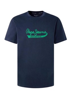 t-shirt męski pepe jeans pm509390 granatowy ze sklepu Royal Shop w kategorii T-shirty męskie - zdjęcie 169990847