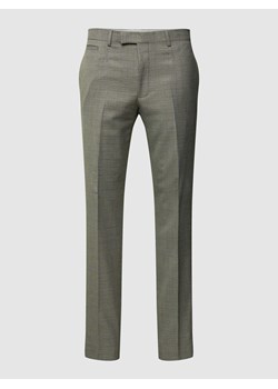 Spodnie do garnituru o kroju slim fit z efektem melanżu model ‘Kynd’ ze sklepu Peek&Cloppenburg  w kategorii Spodnie męskie - zdjęcie 169991195