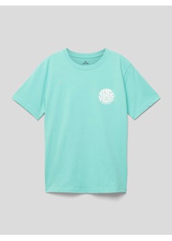 T-shirt z nadrukiem z logo ze sklepu Peek&Cloppenburg  w kategorii T-shirty chłopięce - zdjęcie 169991287