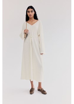 H & M - Sukienka z kreszowanego dżerseju - Biały ze sklepu H&M w kategorii Sukienki - zdjęcie 169992187