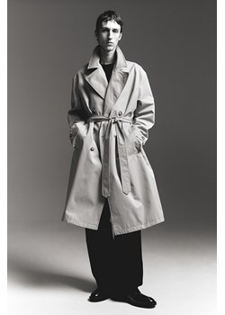 H & M - Trencz Oversized Fit - Beżowy ze sklepu H&M w kategorii Płaszcze damskie - zdjęcie 169992248