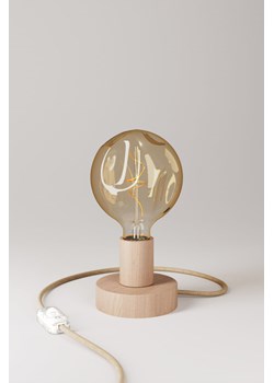 H & M - Drewniana Lampa Stołowa Z Żarówką Bumped - Złoty ze sklepu H&M w kategorii Lampy stołowe - zdjęcie 169992259
