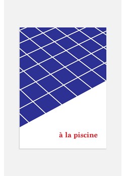 H & M - À La Piscine Plakat - Niebieski ze sklepu H&M w kategorii Plakaty - zdjęcie 169992516