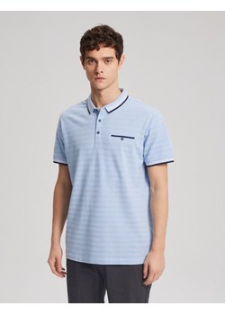 Polo PRM P 0924 Niebieski Melanż M ze sklepu Diverse w kategorii T-shirty męskie - zdjęcie 169993828