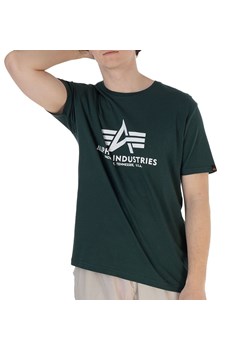 Koszulka Alpha Industries Basic T-shirt 100501610 - zielona ze sklepu streetstyle24.pl w kategorii T-shirty męskie - zdjęcie 169994116
