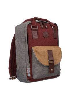 Sportowy plecak z przegrodą na laptopa - LuluCastagnette - bordowy ze sklepu 5.10.15 w kategorii Plecaki - zdjęcie 169994185