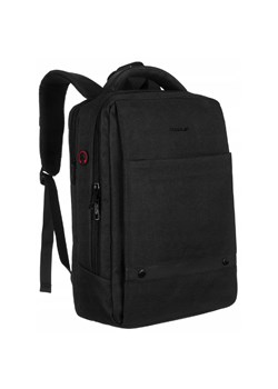 Materiałowy plecak unisex na laptopa 15" — David Jones czarny ze sklepu 5.10.15 w kategorii Plecaki - zdjęcie 169994196